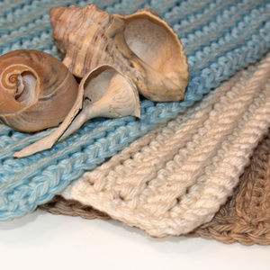 Beach-Inspired Cotton Washcloths - MADE TO ORDER